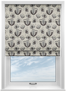 Helix, Grey - Roman Blind